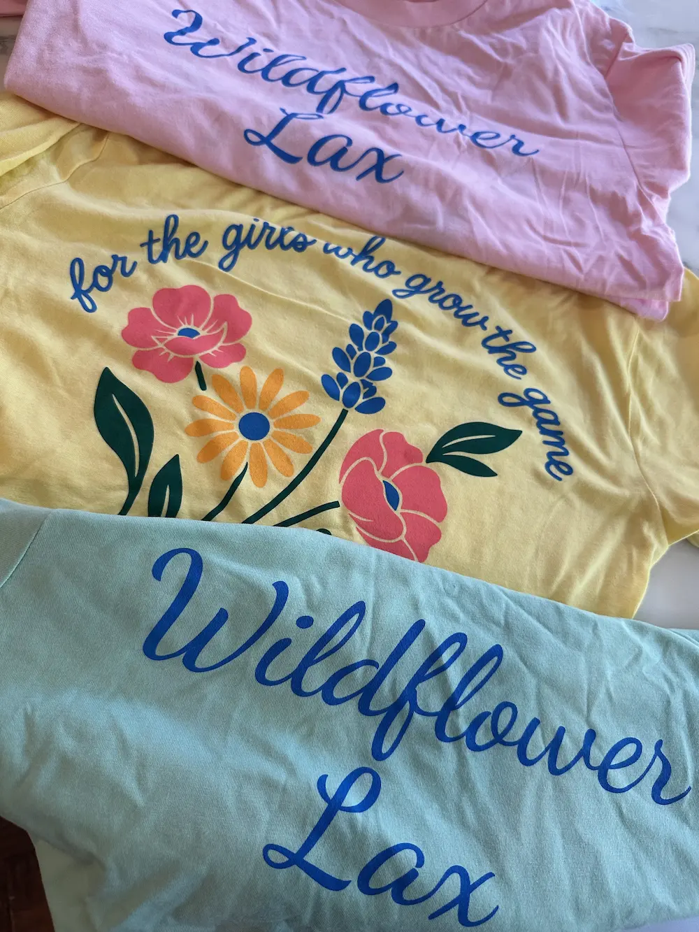 Wildflower Lax brand T-shirt